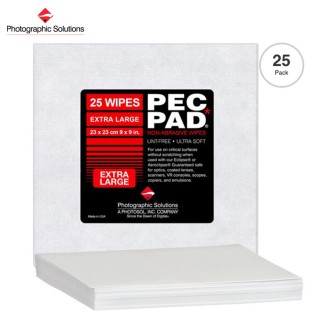 Paños PEC-PAD Photo Wipes (23 x 23cm, 25 unidades)